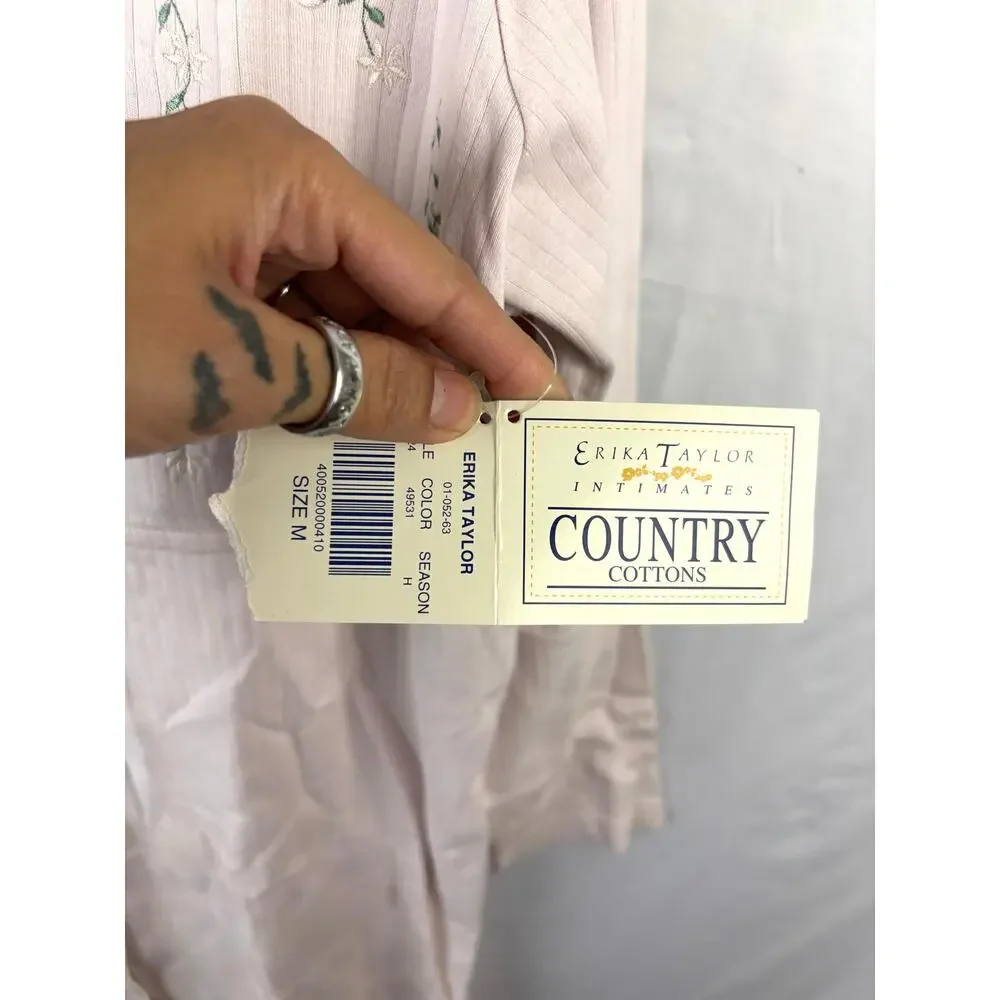 VTG Erika Intimates Country Cottons Nightgown‎ Women’s Pink Soft 90's Sleepwear